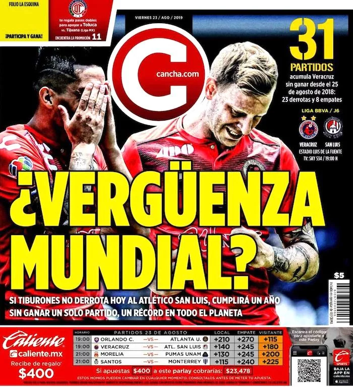 portadas de deportes 23 de agosto