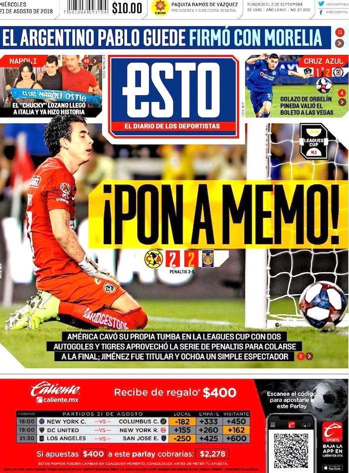portadas de deportes 21 de agosto