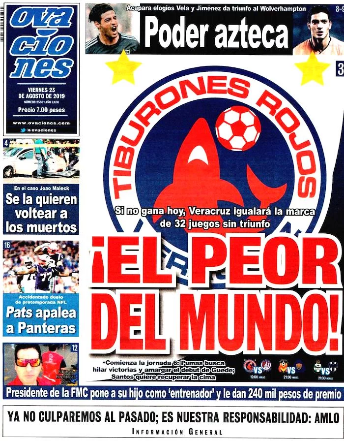portadas de deportes 23 de agosto