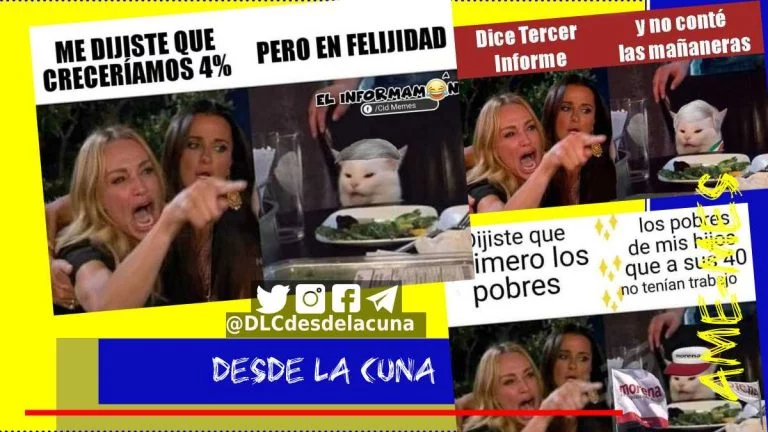 AMLO, el gato y los memes por el Primer/Tercer Informe de Gobierno