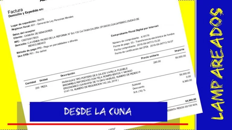 Diputados y senadores gastan en paraguas de hasta 388 pesos cada uno