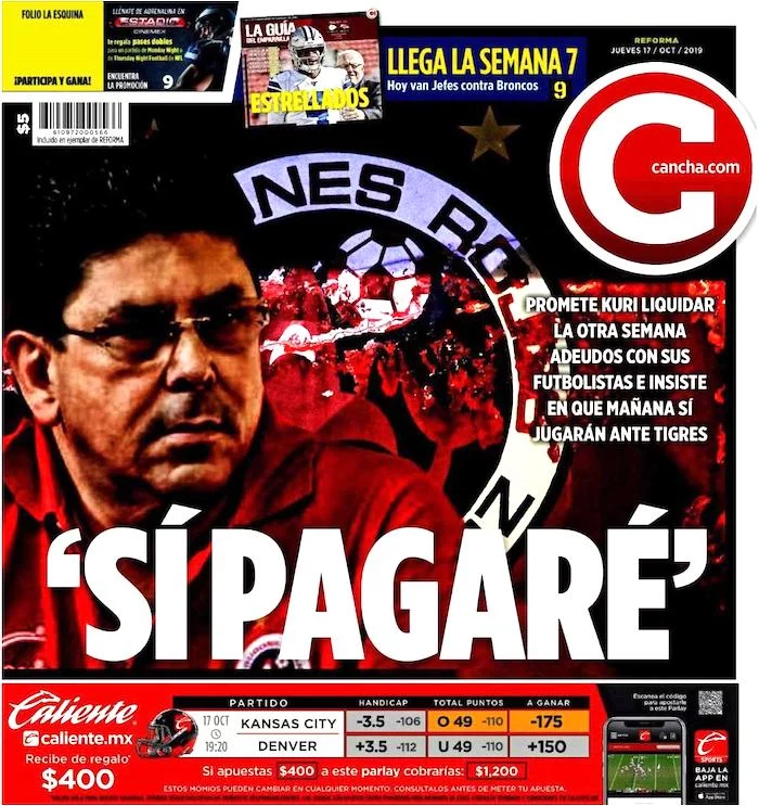 portadas de deportes 17 de octubre