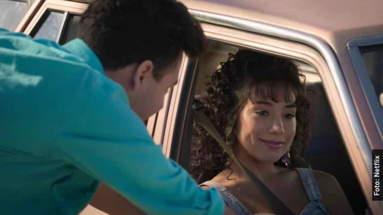 Ella es Vangie, esposa de A.B. Quintanilla en Selena, serie de Netflix
