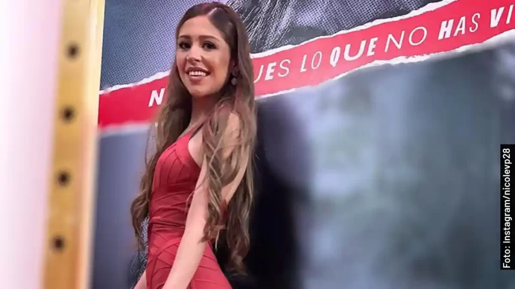 Nicole Vale, en la presentación de Ellas Soy Yo, Gloria Trevi