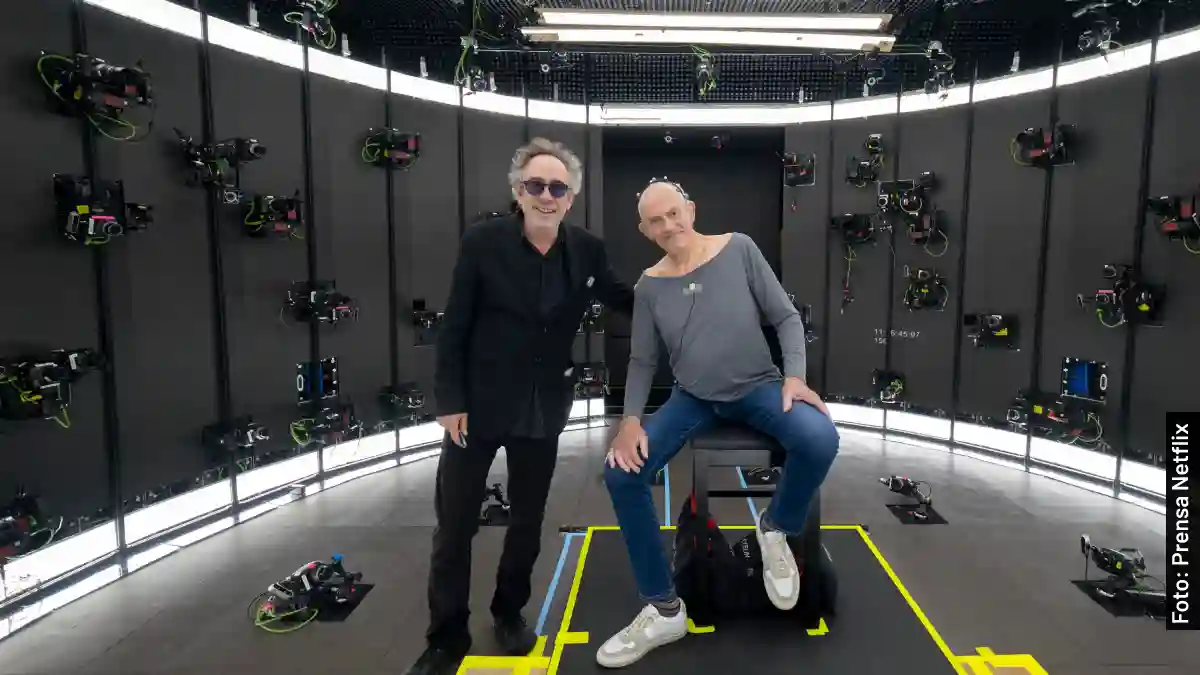 Christopher Lloyd con Tim Burton