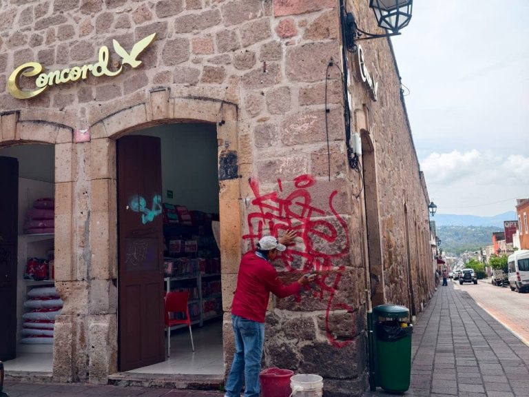 Gobierno de Morelia continúa conservación y mantenimiento del Centro Histórico